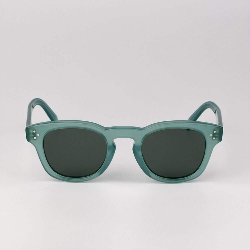 Celine 3 DOTS Sunglasses – Green Transparent Square Green Lenses | Model CL40233